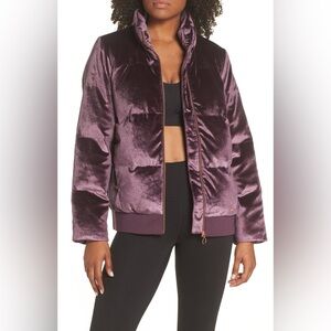 Sweaty Betty Velvet Puffa Jacket